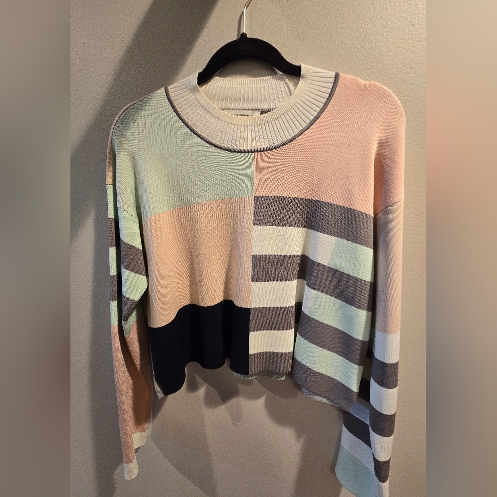 Club Monaco Geo Mix Mockneck Sweater